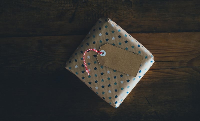 Upcycled gift wrap
